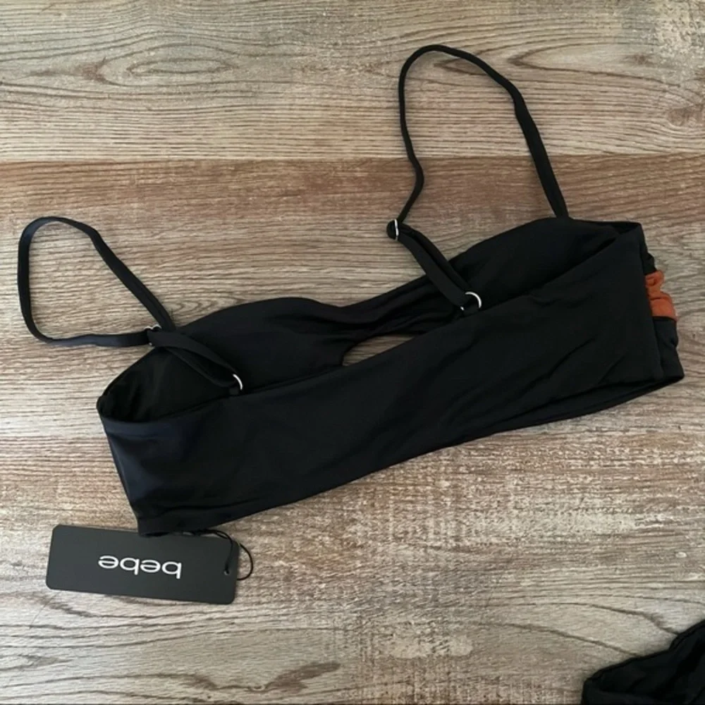 Bebe Black & Bronze 2PC Swimsuit